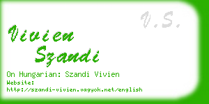 vivien szandi business card